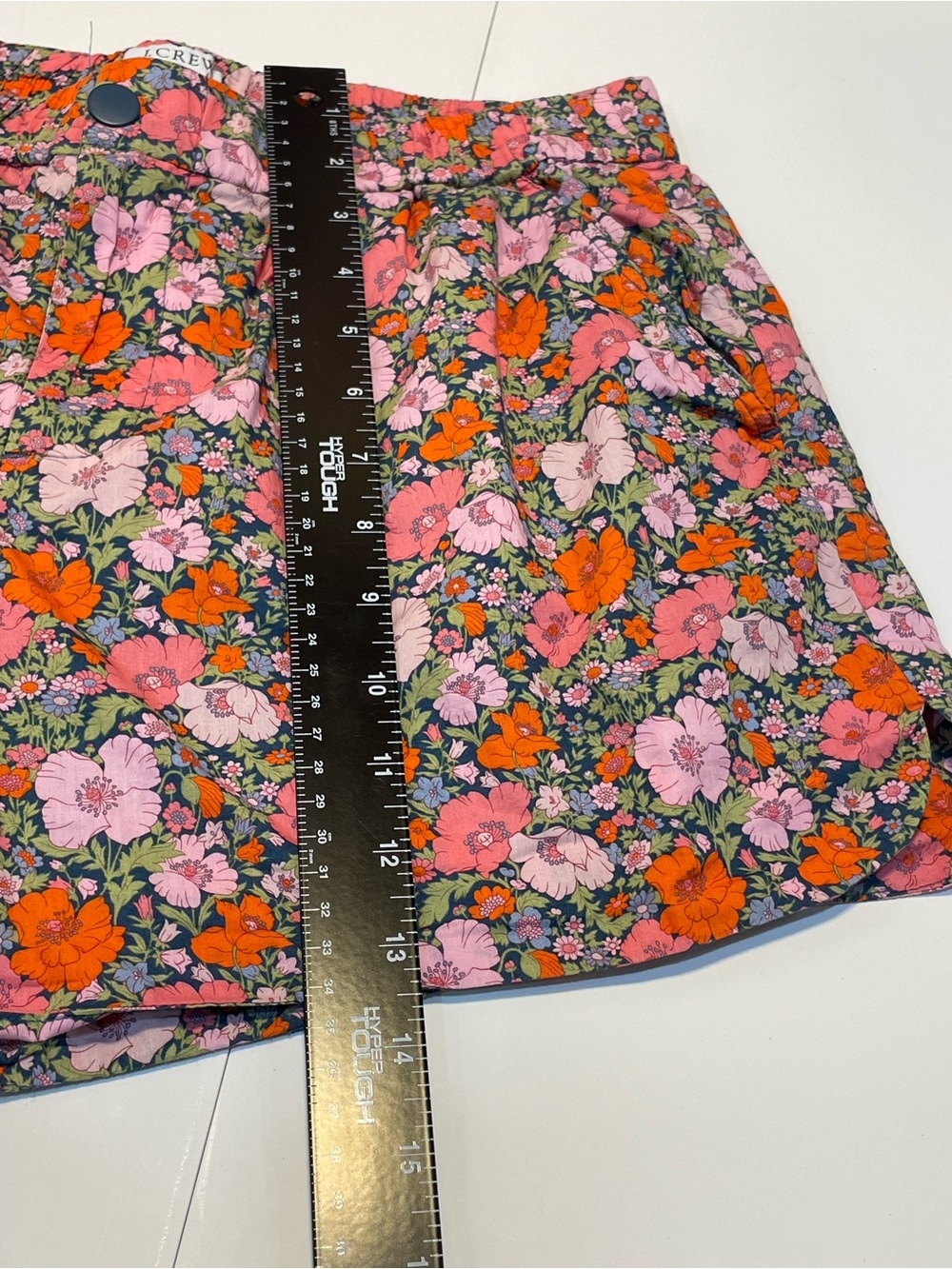 J. Crew Pink & Orange Floral Cotton Shorts Women’s Size Medium - Picture 8 of 8